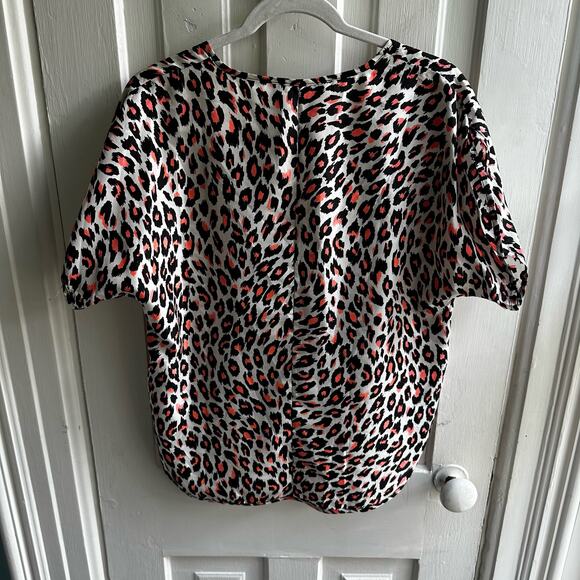 Milly Animal Print Silk Top - Picture 8 of 8
